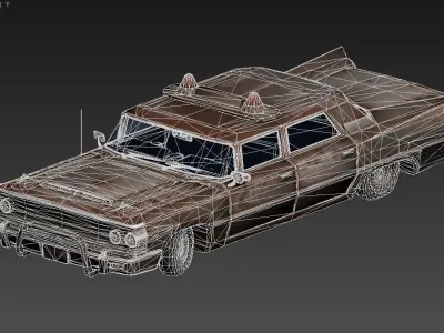 3D model of an old Low-poly 3D model