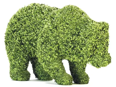 10 plus 1 Topiary  Animals 3D model