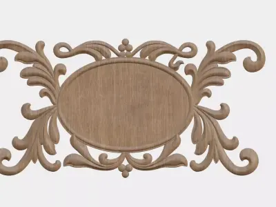 Mirror Frame Decor For Wood Carving 3D print model buy