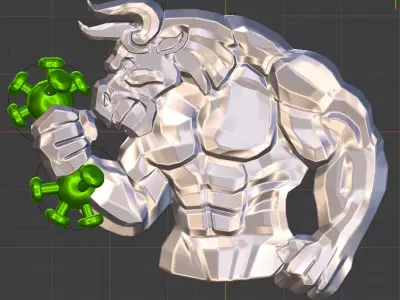 Bull CNC 3D Print  3D print model