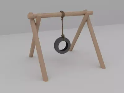 Tire swing 3D model