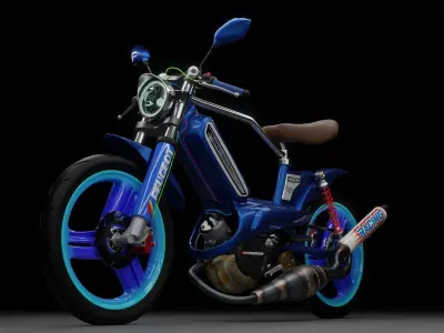 PEUGEOT 103 tuning v2 3D model