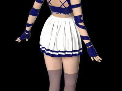 sport women outfit 3D model