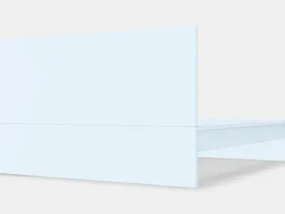 MALM Bed frame high w 2 storage boxes 32 Low-poly 3D model