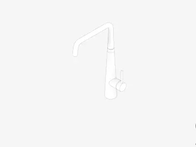 Sink Mixer - Luxury - Length Low-poly 3D model