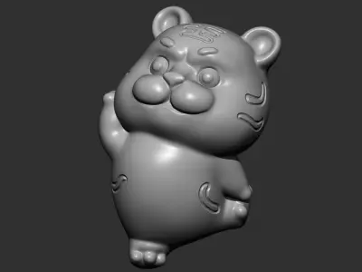 tiger cute 3D print model purchase