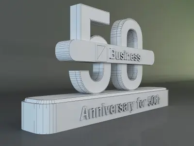  50 years anniversary 3d model a661c 3D model