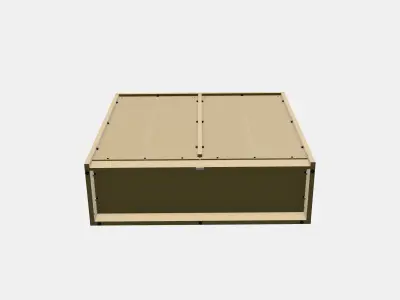 TONSTAD Shelving unit 1 Low-poly 3D model