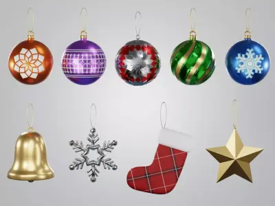 Christmas Ornaments 3D model