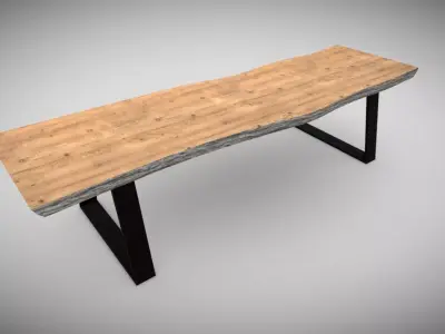 Table  Free low-poly 3D model
