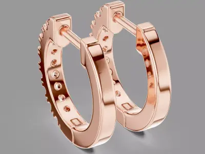  Diamond Hoops 3D print model