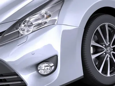 Toyota Corolla Verso 2017 VRAY 3D model