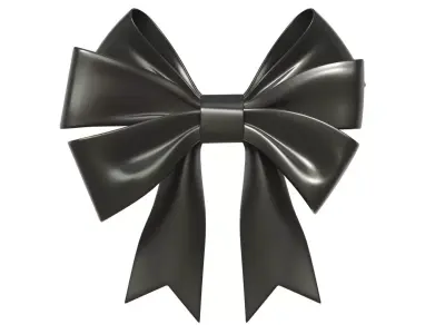 Christmas Bow Ribbon 70 Low-poly 3D model