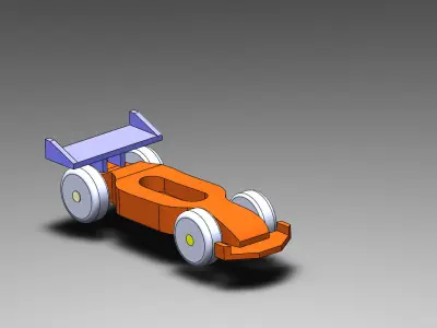 Toy formula 1 car  3D model