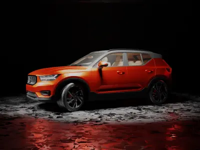 Volvo xc40 car Low-poly 3D model