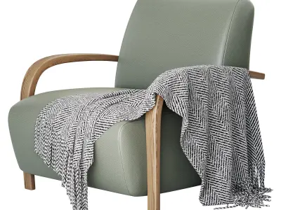 BOLERO UPHOLSTERED CHAIR 3D model
