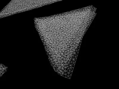 Napkin Cloth collection bar serviette square food kitchen 3D model