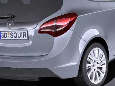 Opel Meriva 2016 VRAY 3D model