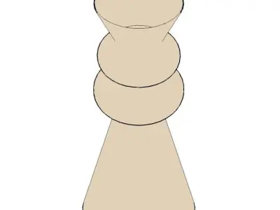 Large Stoneware Vase Free 3D model