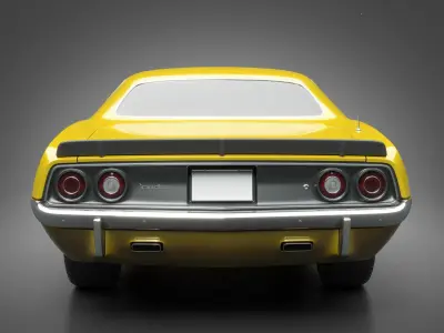 1972 Plymouth Cuda 440 3D model