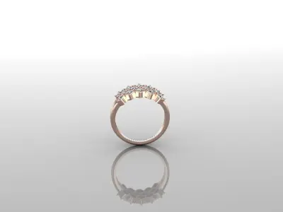 Solitaire Ring Version 1 SR14 3D model