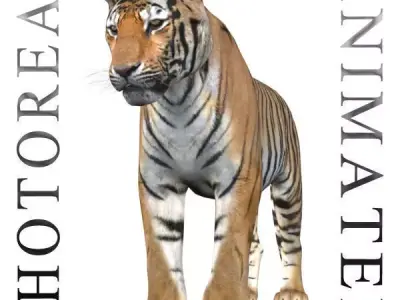 The Ultimate CGI Tiger - no fur 3d model 3D model