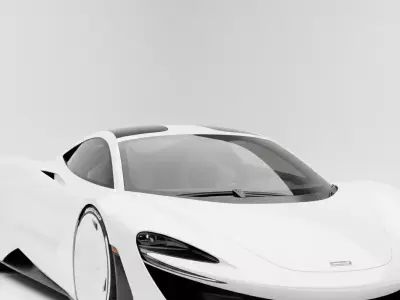 McLaren W1 Inspired Next-Generation Hypercar Low-poly 3D model