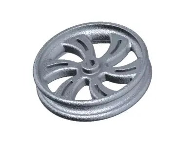 Stylish Alloy Wheel Rim 3D print model
