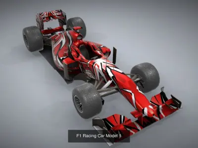 F1 Racing Cars Bundle 3D Model Pack