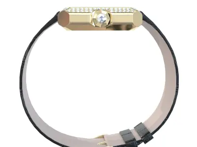 Dolce Gabbana Watch with Diamonds Low-poly 3D model