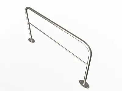  Simple Railing Low-poly 3D model