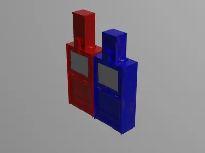 Newspaper box Free 3D model