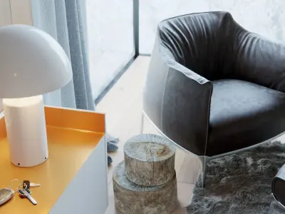 Interior and Architecture Free low-poly 3D model
