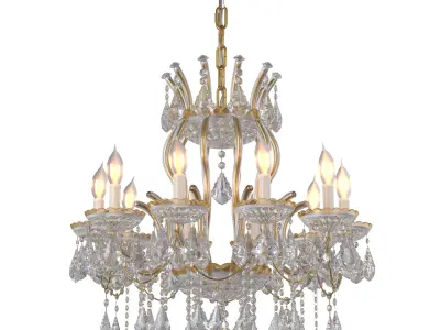  Luxury Maria Theresa Crystal Chandeliers 3D model