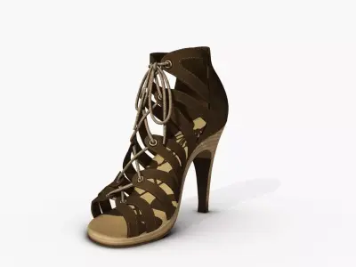 High Heeled Low-poly 3D model