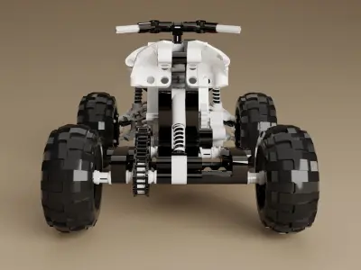 Lego Technic Quad Bike 3D model