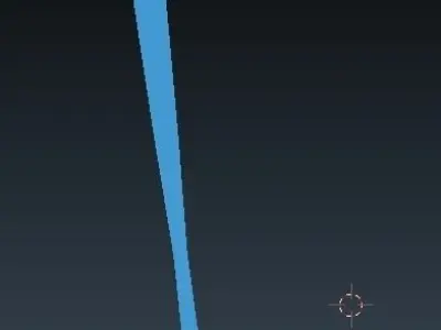 Wooden BaseballBat 3D model