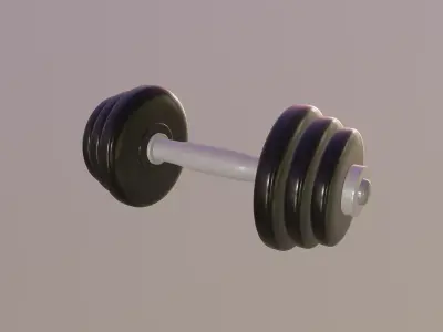 Dumbbell 3D model 2