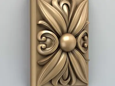 Square rosette 009 3D model