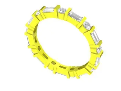 Luxury Full Eternity Band Ring for Women 4813 3D print model