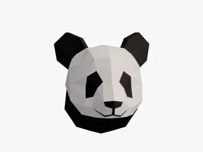  PANDAS PAPER HEAD 3D model