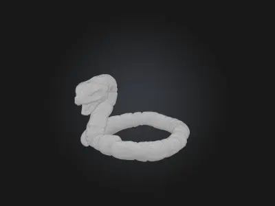 RoboSnake Model Low-poly 3D model