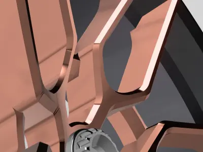 20inch Concave Trident Soft Edge Wheels 3x Offsets 3D print model