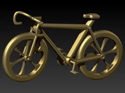 Solid Cycling Bicycle Bike Sport Pendant Jewelry  3D print model