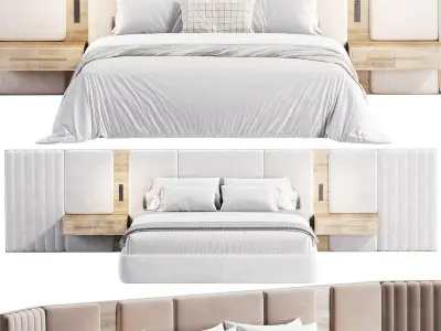 Beacon modern Bed 3D model