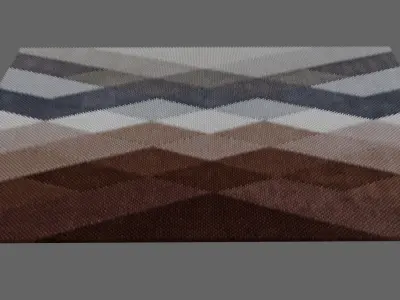 Carpet Modern - Mat - Tapete Low-poly 3D model