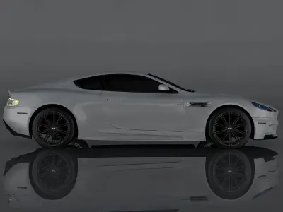 Aston Martin DBS Low-poly 3D model