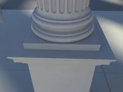 ionic column 3D model