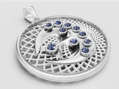 3D Pendant GOLD   3D print model