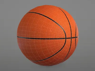 Basketball Outdoor Spalding Street Low-poly 3D model